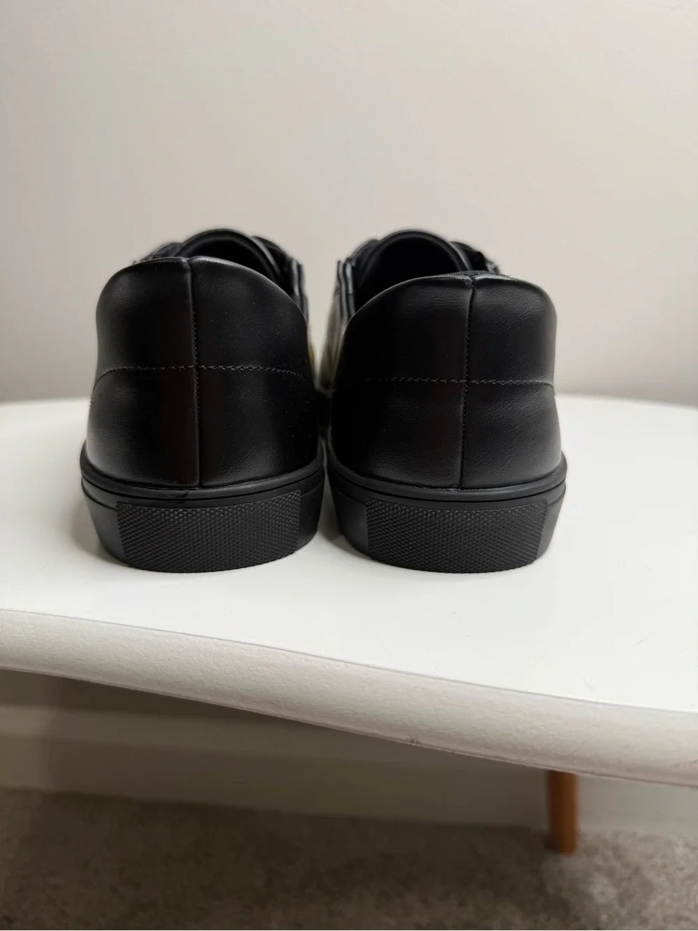Marc Joseph Black Leather Slip-On Style Sneakers Black Vegan Napa Leather, 10